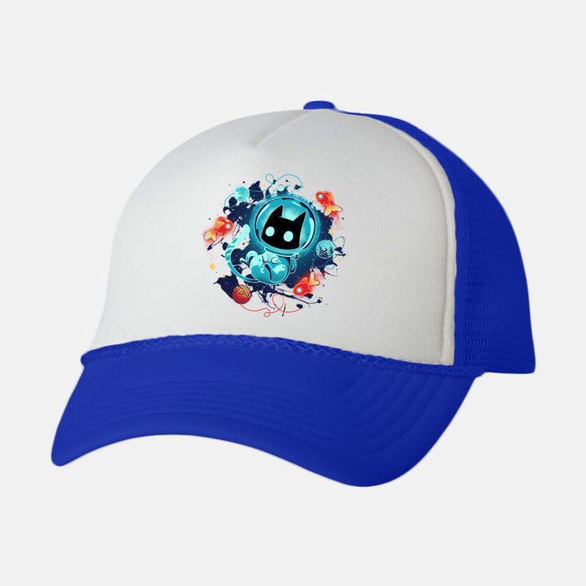 Space Adventurer-unisex trucker hat-Snouleaf