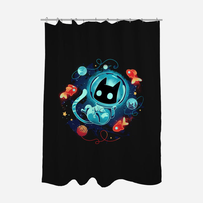 Space Adventurer-none polyester shower curtain-Snouleaf