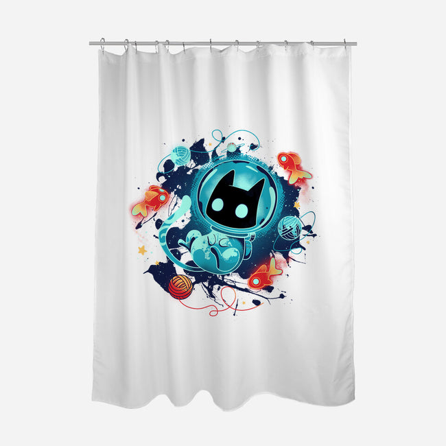 Space Adventurer-none polyester shower curtain-Snouleaf