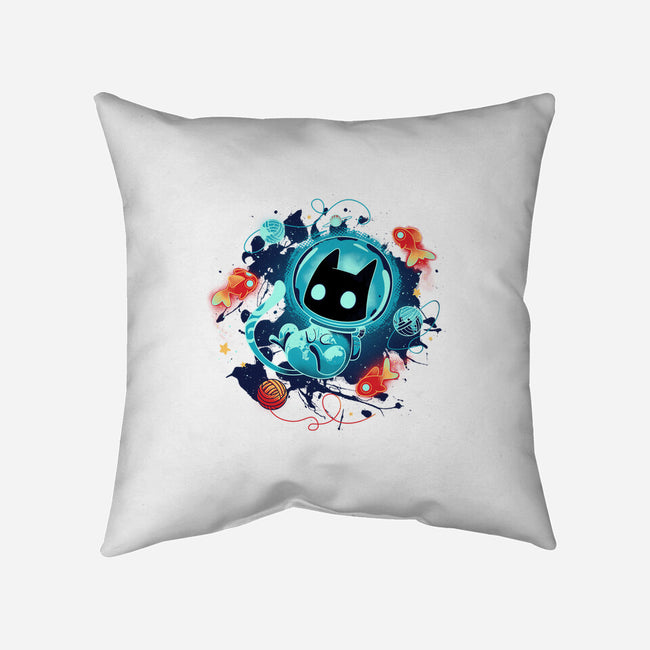 Space Adventurer-none removable cover w insert throw pillow-Snouleaf