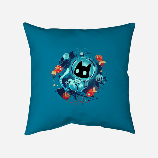 Space Adventurer-none removable cover throw pillow-Snouleaf