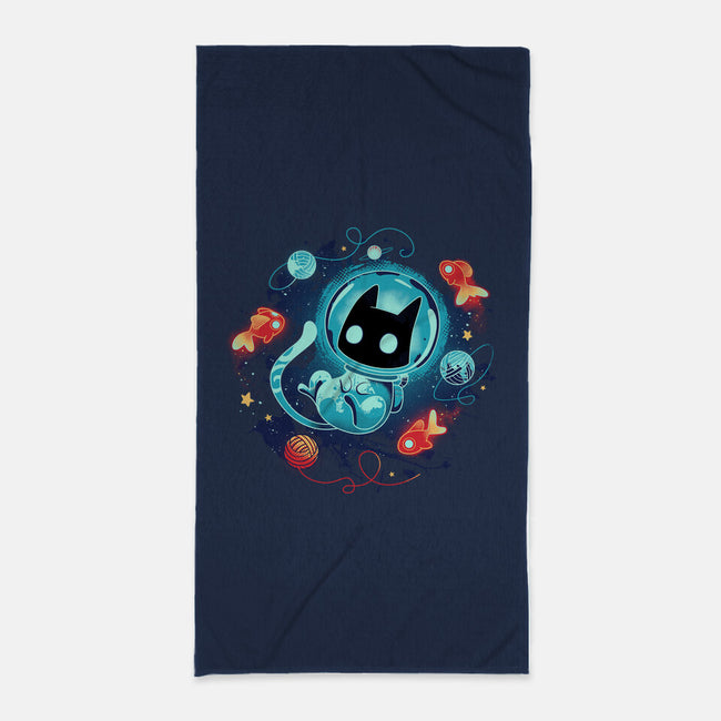 Space Adventurer-none beach towel-Snouleaf