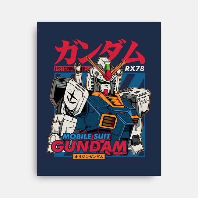 First Gundam Series-none stretched canvas-hirolabs