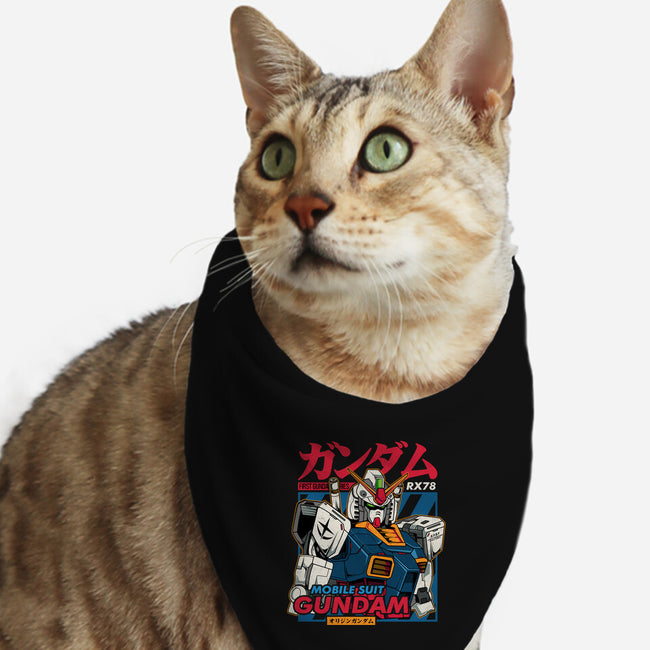 First Gundam Series-cat bandana pet collar-hirolabs