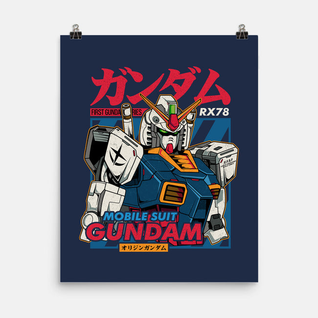 First Gundam Series-none matte poster-hirolabs