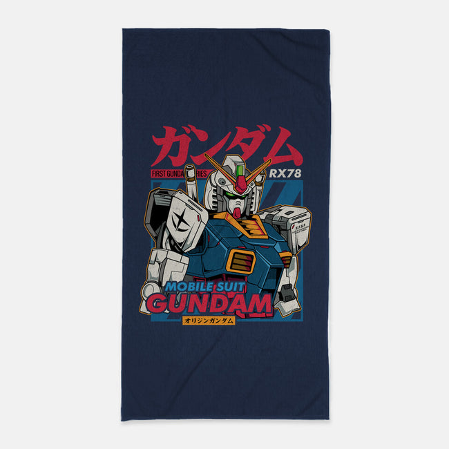 First Gundam Series-none beach towel-hirolabs