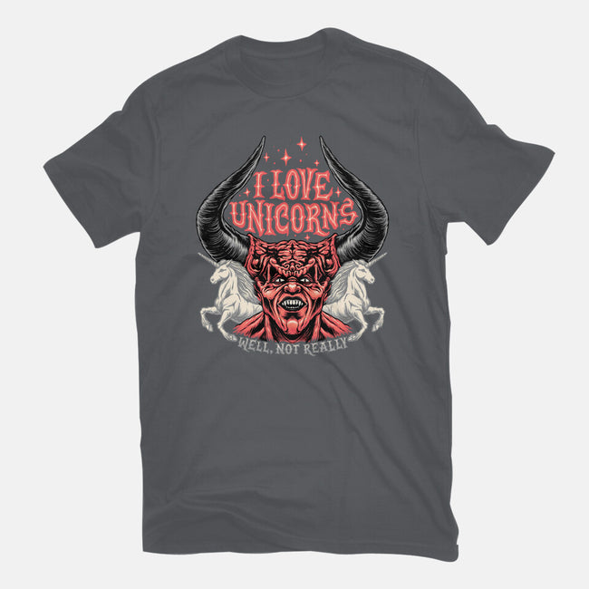 I Love Unicorns-womens basic tee-momma_gorilla