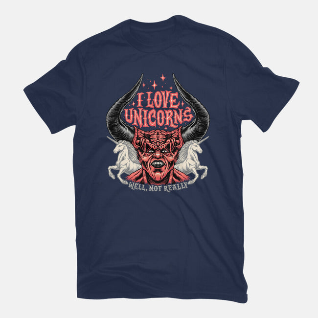 I Love Unicorns-womens basic tee-momma_gorilla
