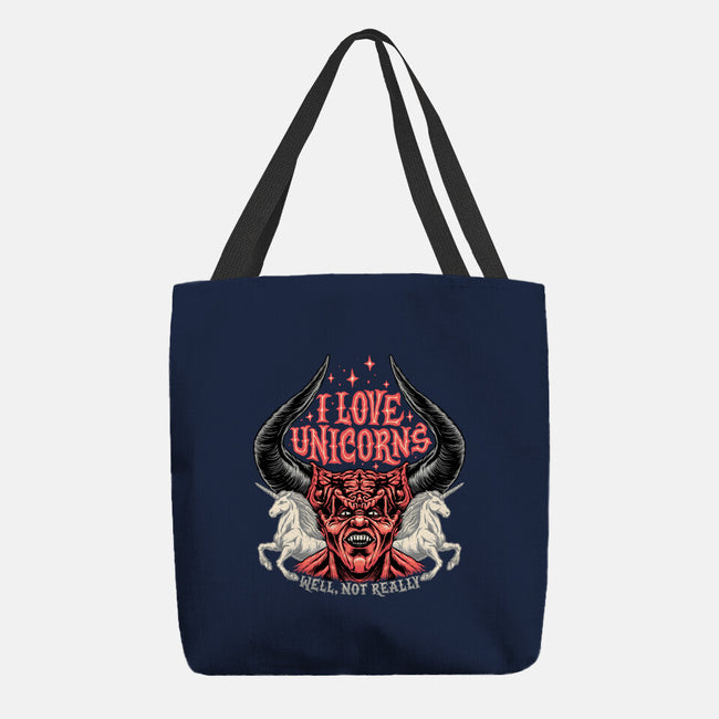 I Love Unicorns-none basic tote bag-momma_gorilla