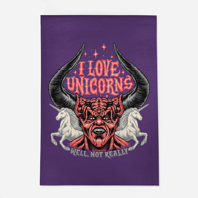 I Love Unicorns-none indoor rug-momma_gorilla