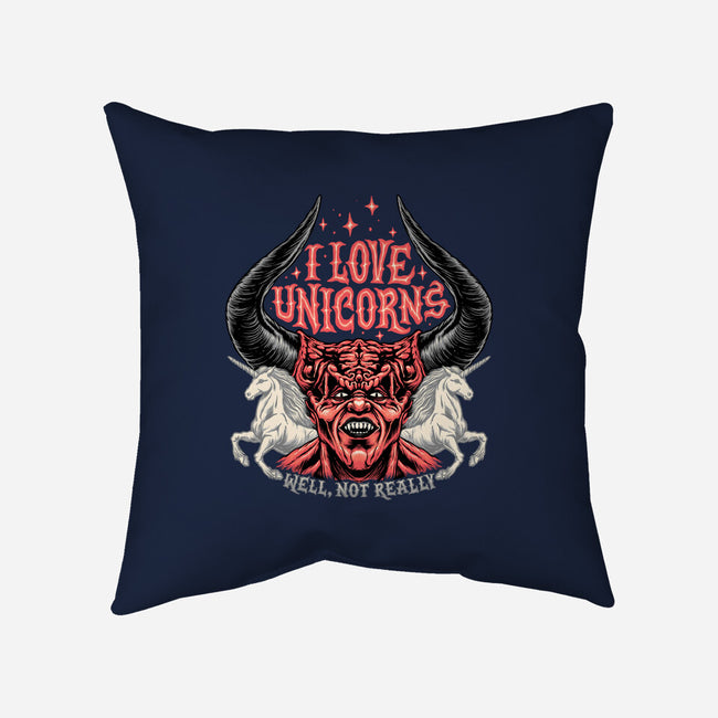 I Love Unicorns-none removable cover throw pillow-momma_gorilla