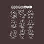 Goo Goo Duck-none removable cover throw pillow-Vallina84