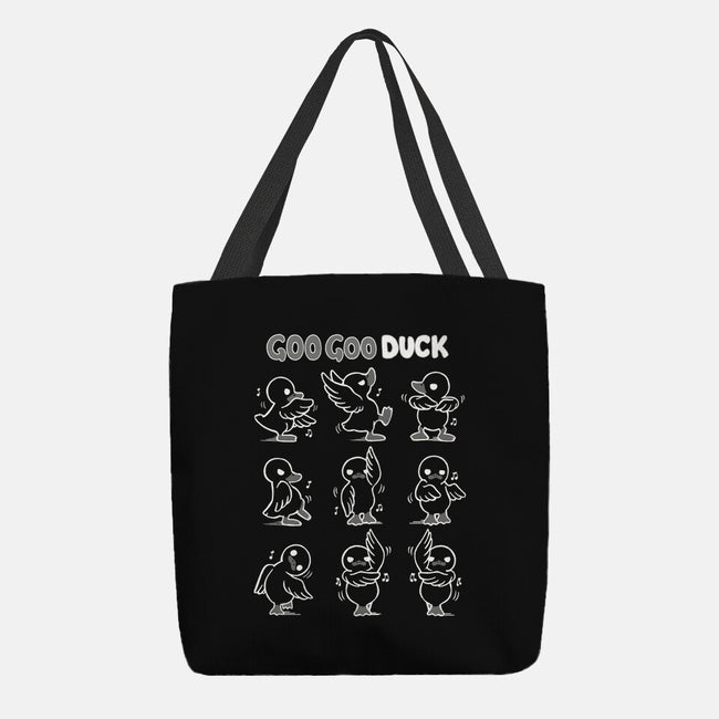 Goo Goo Duck-none basic tote bag-Vallina84