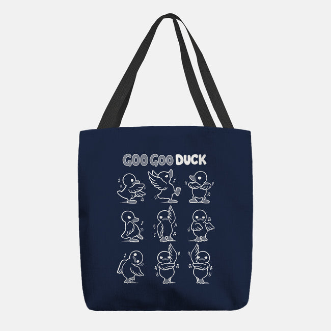 Goo Goo Duck-none basic tote bag-Vallina84