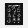 Goo Goo Duck-none stretched canvas-Vallina84