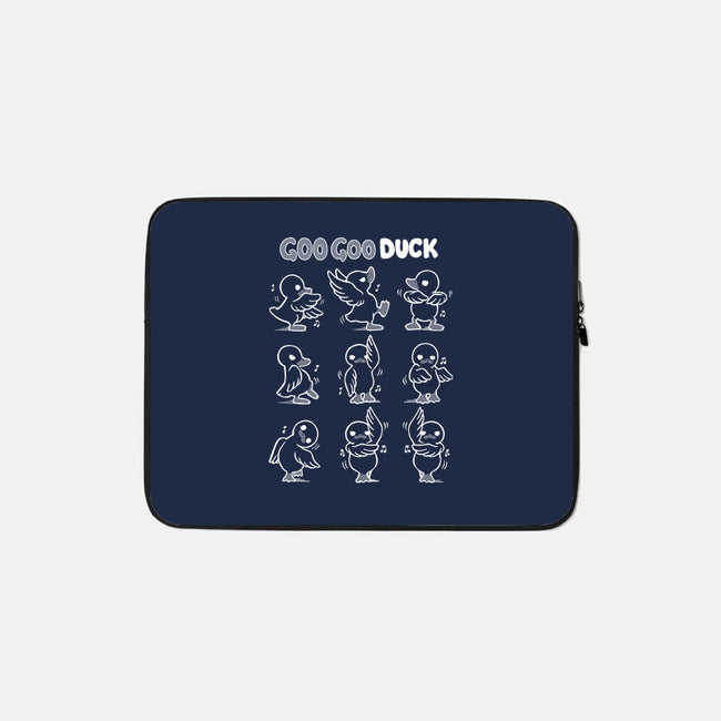 Goo Goo Duck-none zippered laptop sleeve-Vallina84