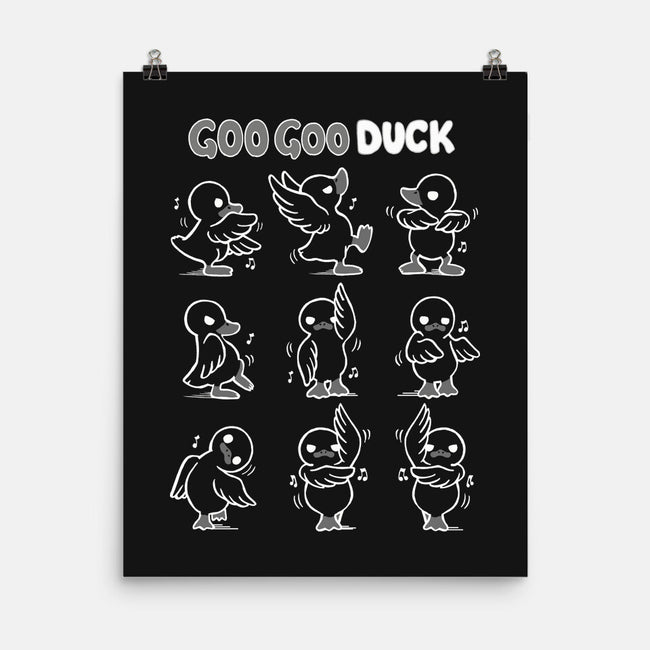 Goo Goo Duck-none matte poster-Vallina84