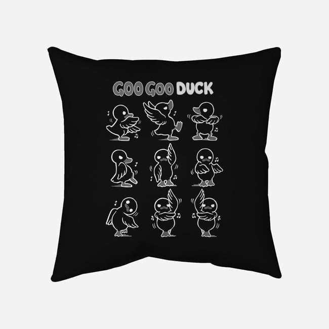 Goo Goo Duck-none removable cover throw pillow-Vallina84