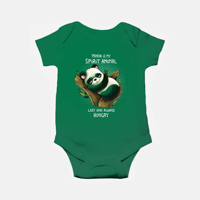 Panda Lazy-baby basic onesie-Vallina84