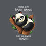 Panda Lazy-none removable cover w insert throw pillow-Vallina84