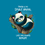 Panda Lazy-none removable cover w insert throw pillow-Vallina84