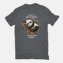 Panda Lazy-womens basic tee-Vallina84