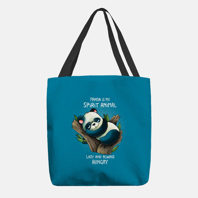 Panda Lazy-none basic tote bag-Vallina84