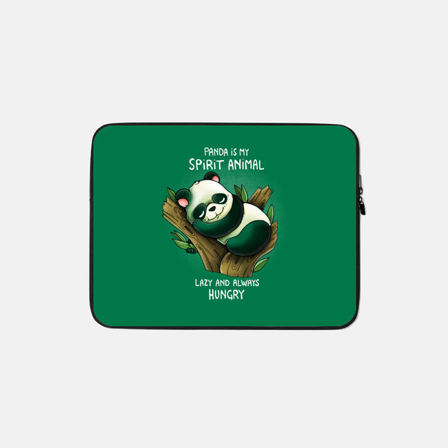 Panda Lazy-none zippered laptop sleeve-Vallina84