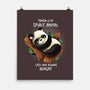 Panda Lazy-none matte poster-Vallina84
