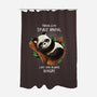 Panda Lazy-none polyester shower curtain-Vallina84