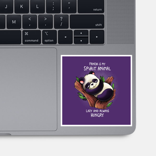Panda Lazy-none glossy sticker-Vallina84