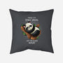 Panda Lazy-none removable cover w insert throw pillow-Vallina84