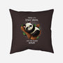 Panda Lazy-none removable cover w insert throw pillow-Vallina84