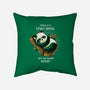 Panda Lazy-none removable cover w insert throw pillow-Vallina84