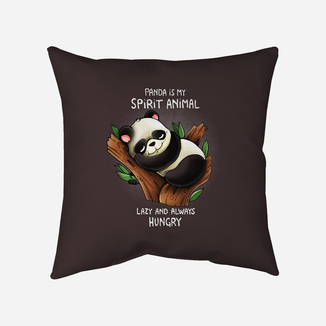 Panda Lazy-none removable cover throw pillow-Vallina84
