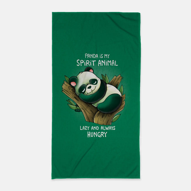 Panda Lazy-none beach towel-Vallina84