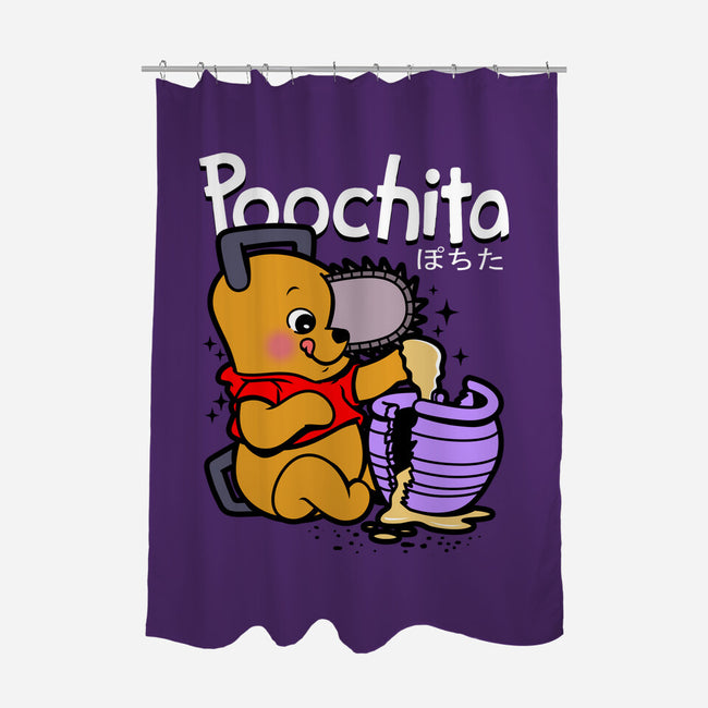 Poochita-none polyester shower curtain-Boggs Nicolas