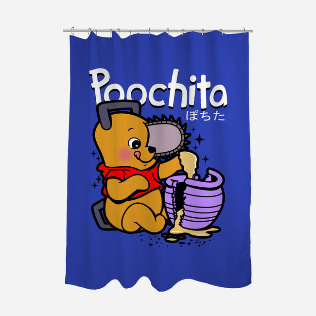 Poochita-none polyester shower curtain-Boggs Nicolas