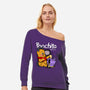 Poochita-womens off shoulder sweatshirt-Boggs Nicolas