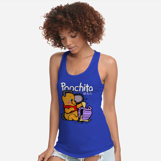 Poochita-womens racerback tank-Boggs Nicolas