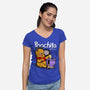 Poochita-womens v-neck tee-Boggs Nicolas