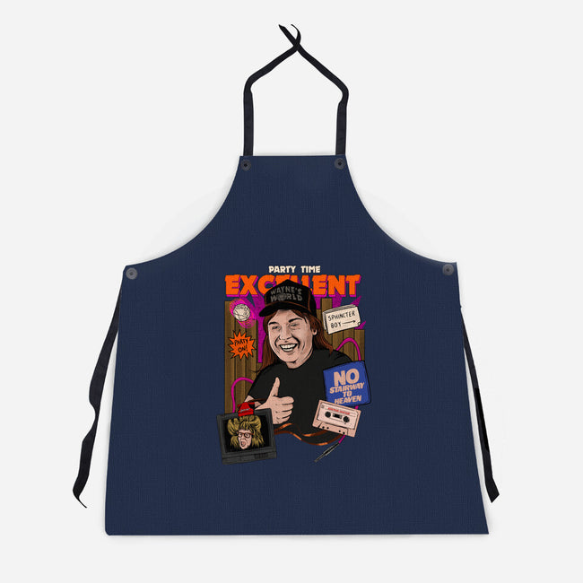 Party Time Excellent-unisex kitchen apron-The Brothers Co.