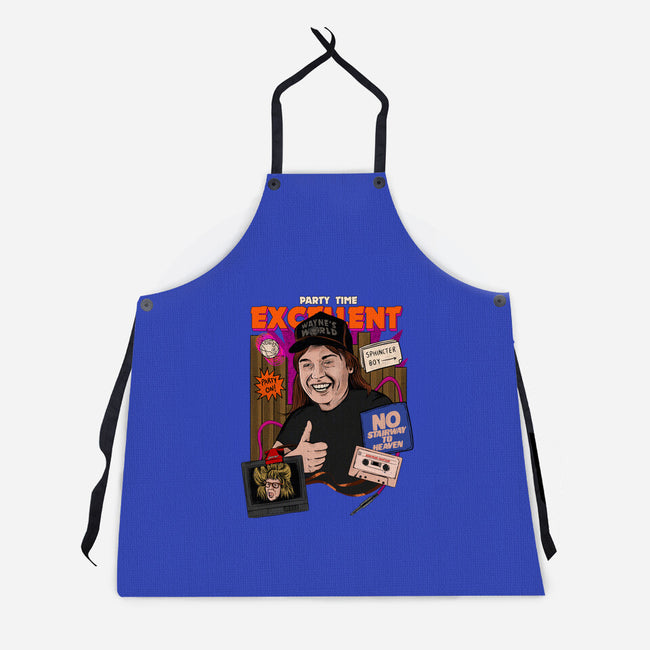 Party Time Excellent-unisex kitchen apron-The Brothers Co.