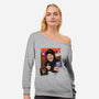 Party Time Excellent-womens off shoulder sweatshirt-The Brothers Co.