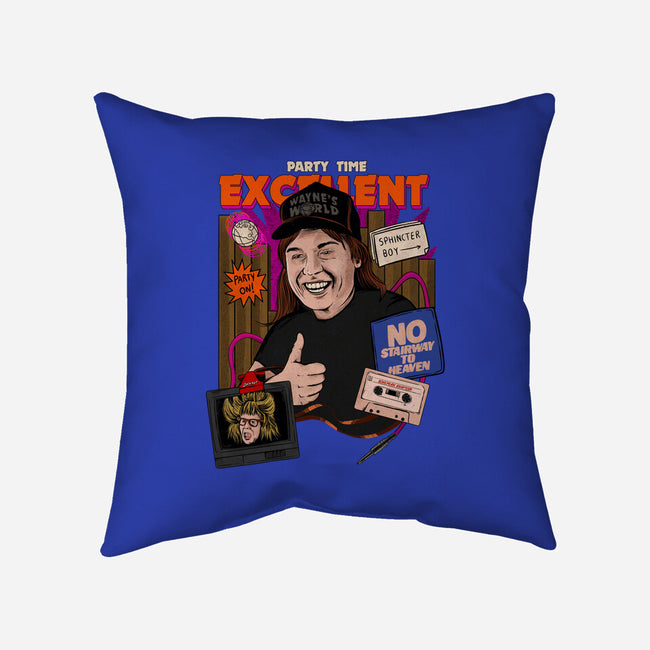 Party Time Excellent-none removable cover w insert throw pillow-The Brothers Co.