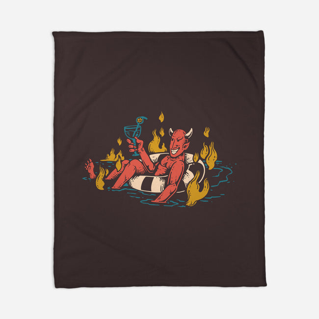 Bathing In Fire-none fleece blanket-tdK17