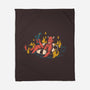 Bathing In Fire-none fleece blanket-tdK17