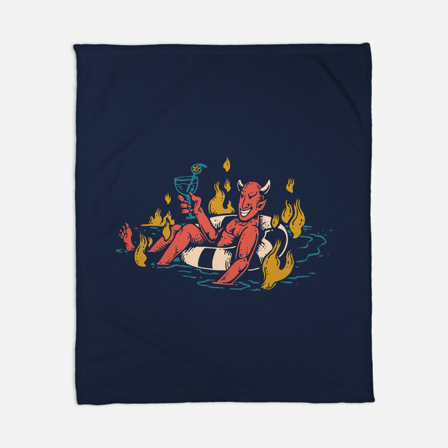 Bathing In Fire-none fleece blanket-tdK17