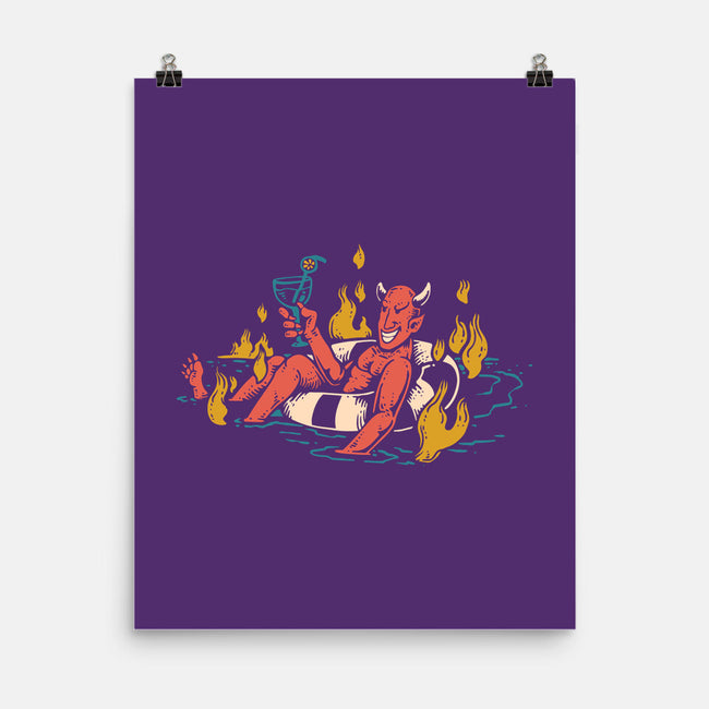 Bathing In Fire-none matte poster-tdK17