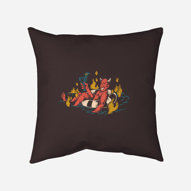 Bathing In Fire-none removable cover throw pillow-tdK17